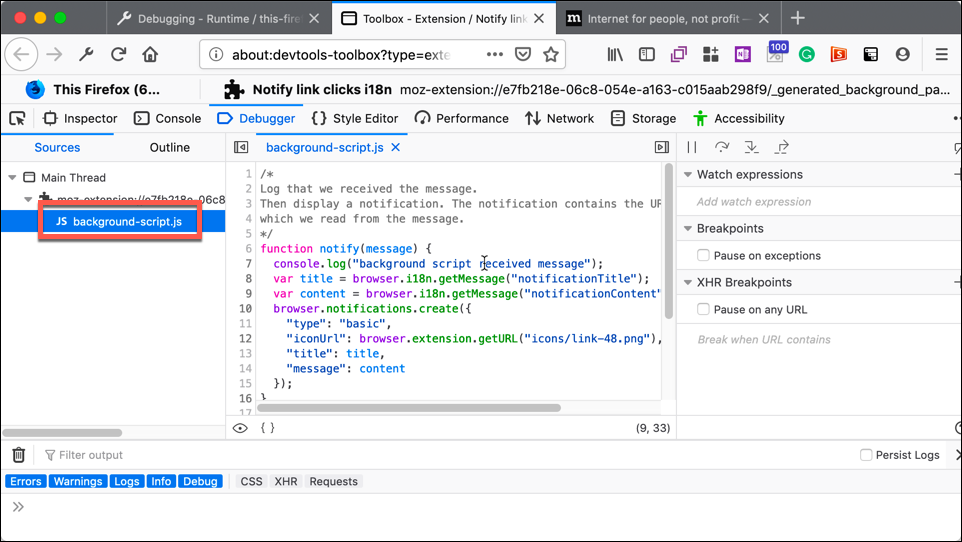 Console scripts. Отладчик Firefox. Debug Addons Mozilla. Script_debug. Background debug пароль.