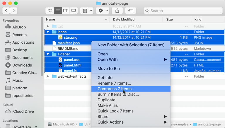 bundle files mac