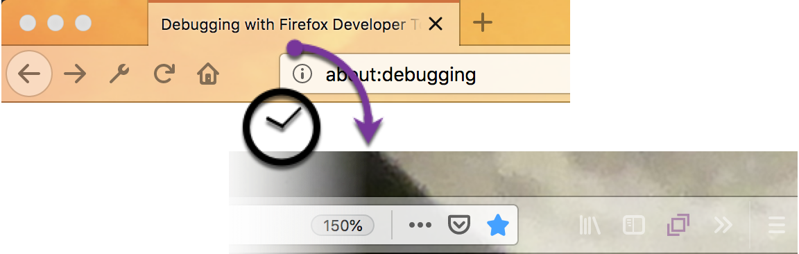 A screenshot a yellow browser theme with a timer that transforms it into an earth-colored browser theme Dynamic-theme-screenshot